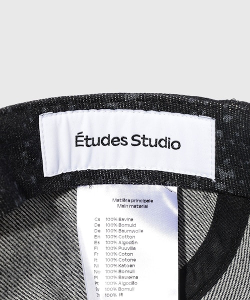 ADAM ET ROPE'(アダムエロペ)の「【Etudes Studio/エチュードストゥディオ】4 PANELS CAP DOTTED(キャップ・メンズ・ブラック・F)」の9枚目の写真