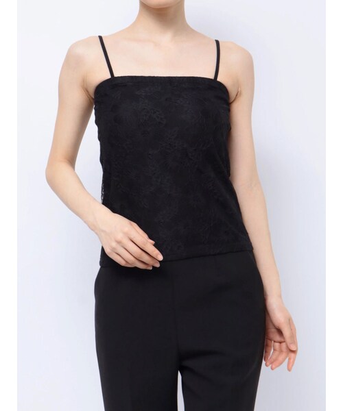 MERCURYDUO（マーキュリーデュオ）の「2WAYカップ付レースベアインナー（キャミソール・レディース・オフホワイト/ブラック/ベージュ・F）」の5枚目の写真