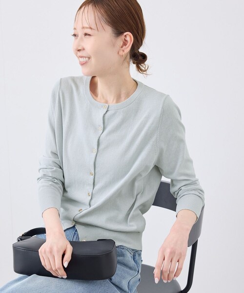 ROPE' PICNIC（ロペピクニック）の「【UVカット・吸水速乾・遮熱】Comfort Seriesコンフォートシリーズ/カーディガン（カーディガン/ボレロ・レディース・ブラック/キナリ/ブルー/ブルー系/ピンク系・38/40）」の16枚目の写真