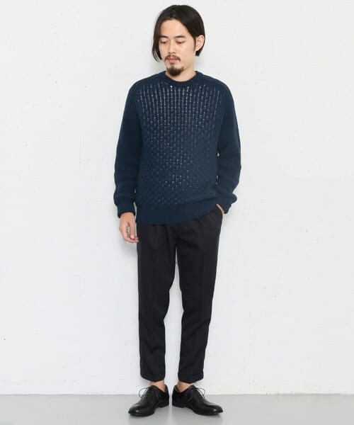 かぐれ（カグレ）の「BRAIN　wool twist yarn pants（その他パンツ・メンズ・CHA.GRAY/NAVY・3/4）」の9枚目の写真
