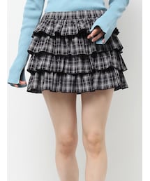 EVRIS | フリルチェックミニスカート(スカート)