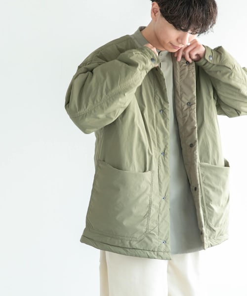 URBAN RESEARCH DOORS(アーバンリサーチドアーズ)の「FORK&SPOON リバーシブルノーカラーブルゾン(ブルゾン・メンズ・OLIVE/BLACK・4/5)」の3枚目の写真