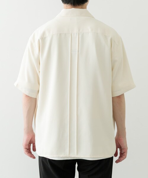 ITEMS URBANRESEARCH(アイテムズ アーバンリサーチ)の「パネルピンタックオープンカラー半袖シャツ(シャツ/ブラウス・メンズ・OFF/BLK・M/L)」の18枚目の写真