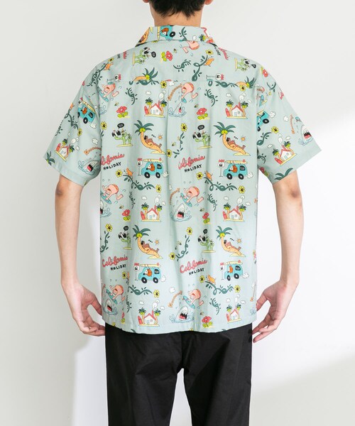 URBAN RESEARCH Sonny Label（アーバンリサーチサニーレーベル）の「アロハシャツ by Monkey Studio（シャツ/ブラウス・メンズ・グリーン/オフ/ネイビー・M/L）」の11枚目の写真