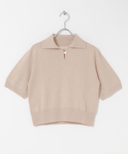 URBAN RESEARCH DOORS(アーバンリサーチドアーズ)の「FUJI SILKCASHMERE SKIPPERPOLO(ニット/セーター・レディース・BROWN/BEIGE/OFF WHITE・2)」の17枚目の写真