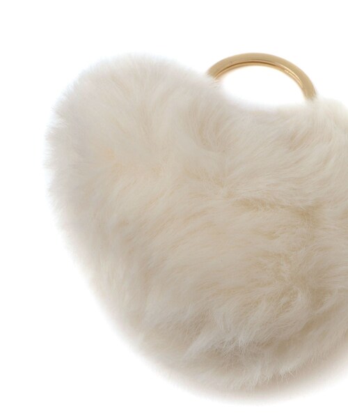 VIS(ビス)の「ハートファーチャーム(キーホルダー・レディース・オフホワイト/ベージュ/ピンク・F)」の11枚目の写真