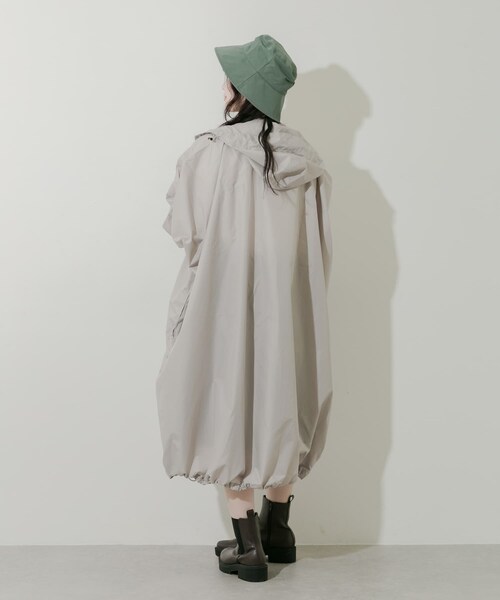 SMELLY（スメリー）の「『WEB限定』because　Mods Poncho（レインコート/ポンチョ・レディース・MNT/GRY/NVY・One）」の7枚目の写真