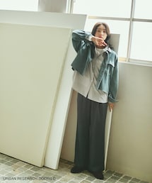 URBAN RESEARCH DOORS | 『洗濯可/静電気防止/ピリング防止/イージーケア』『UR TECH』完声フロントタックイージーパンツ 26AW(その他パンツ)