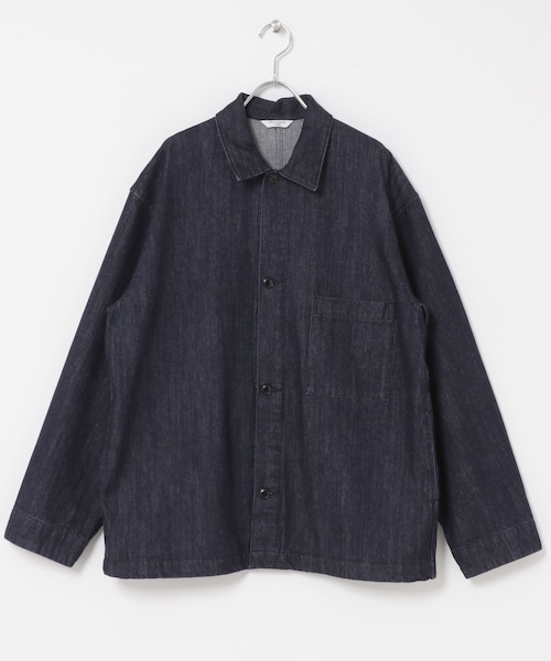 URBAN RESEARCH DOORS(アーバンリサーチドアーズ)の「デニムシャツカバーオール(デニムジャケット・メンズ・BLACK/O.W・S/M/L)」の2枚目の写真