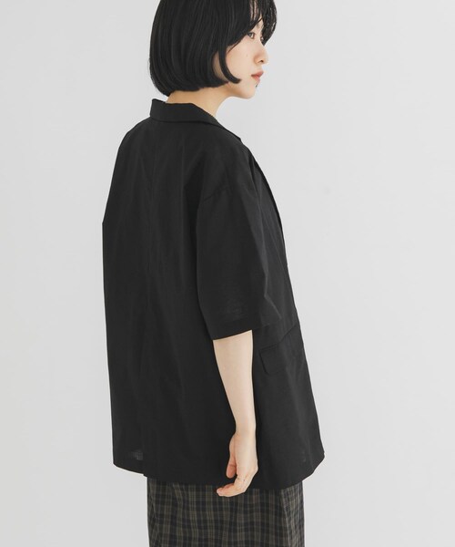 KBF（ケイビーエフ）の「BASICテーラードジャケット（テーラードジャケット・レディース・IVORY st/BLACK/NAVY st/BEIGE・One）」の18枚目の写真