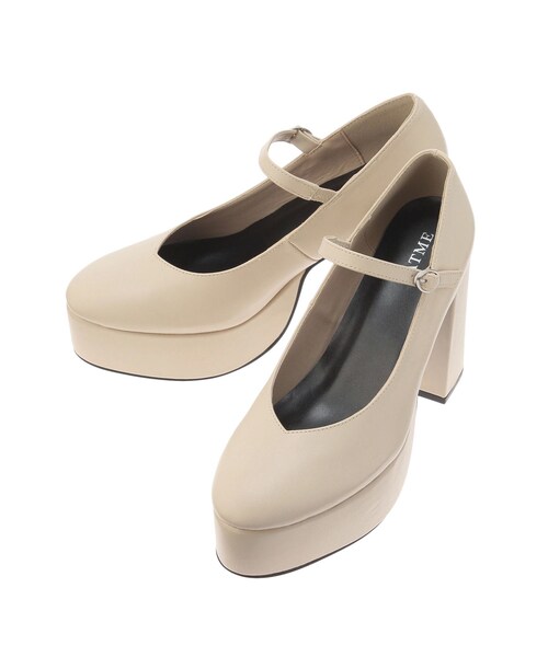 EATME（イートミー）の「E/Mロゴストラップパンプス（パンプス・レディース・ブラック/ベージュ/ミックス・S/M/L）」の11枚目の写真