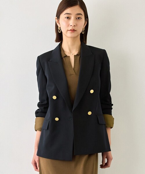ROPE'(ロペ)の「【J'aDoRe・一部店舗限定サイズ】ウールメタル釦ダブルブレストジャケット(テーラードジャケット・レディース・キャメル/ネイビー・34/36/38/40)」の22枚目の写真