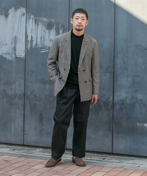 URBAN RESEARCH ROSSO（アーバンリサーチロッソ）の「クラシックダブルジャケット（テーラードジャケット・メンズ・ヘリンボーン/CHECK・M/L/XL）」の16枚目の写真