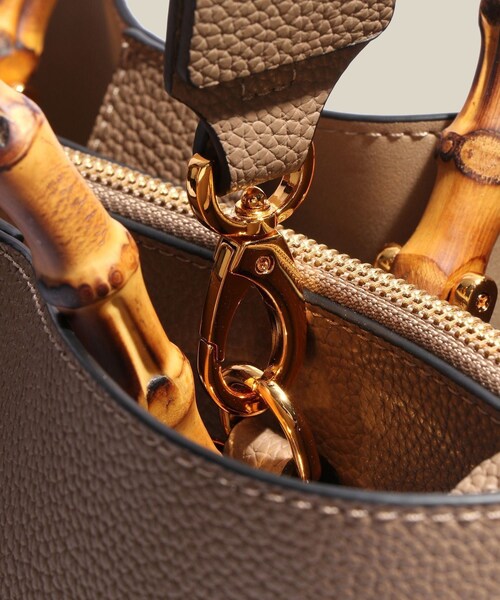 ROPE'（ロペ）の「【E'POR】BAMBOO BAG Large/A4対応・通勤・26SS新色（トートバッグ・レディース・ブラック系/オフホワイト/ベージュ系/グレー・F）」の11枚目の写真