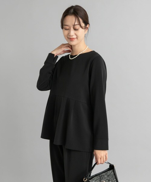 URBAN RESEARCH DOORS（アーバンリサーチドアーズ）の「ペプラムトップスセットアップ（セットアップ・レディース・NAVY/GREGE/BLACK・S/M）」の8枚目の写真