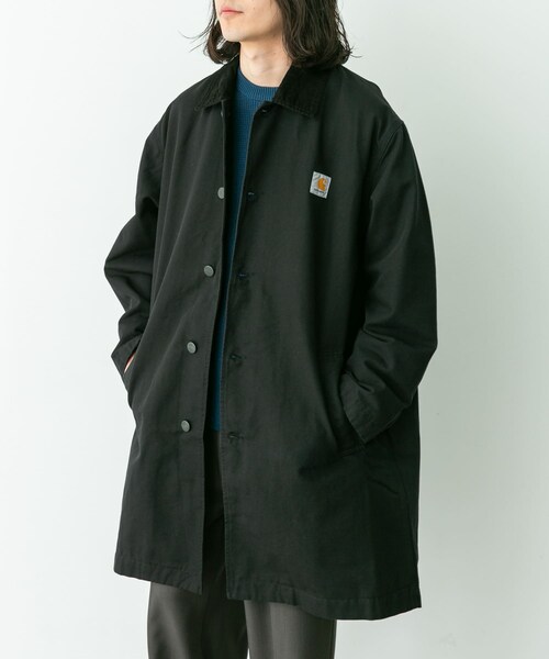 URBAN RESEARCH Sonny Label（アーバンリサーチサニーレーベル）の「carhartt　WEBSTER COAT（ステンカラーコート・メンズ・Black・S/M）」の2枚目の写真