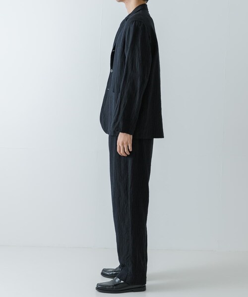 URBAN RESEARCH（アーバンリサーチ）の「『セットアップ対応』new basic Wool/Linen jacket（テーラードジャケット・メンズ・NAVY ST/CHARCOAL・M/L/XL）」の11枚目の写真