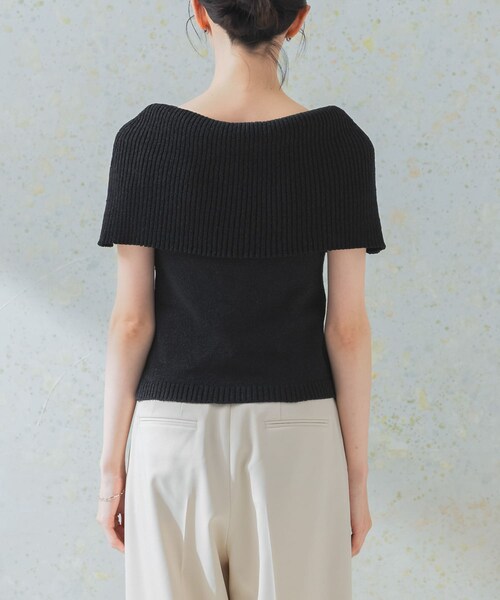 URBAN RESEARCH ROSSO（アーバンリサーチロッソ）の「ドライタッチオフショルダーニット（ニット/セーター・レディース・L/BEIGE/CAMEL/BLACK・FREE）」の10枚目の写真