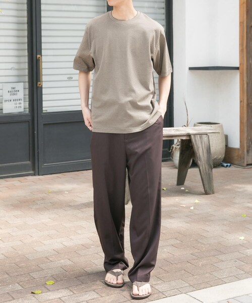 URBAN RESEARCH DOORS(アーバンリサーチドアーズ)の「FORK&SPOON COOL FIBERイージーパンツ(その他パンツ・メンズ・BROWN/NAVY・4/5)」の7枚目の写真