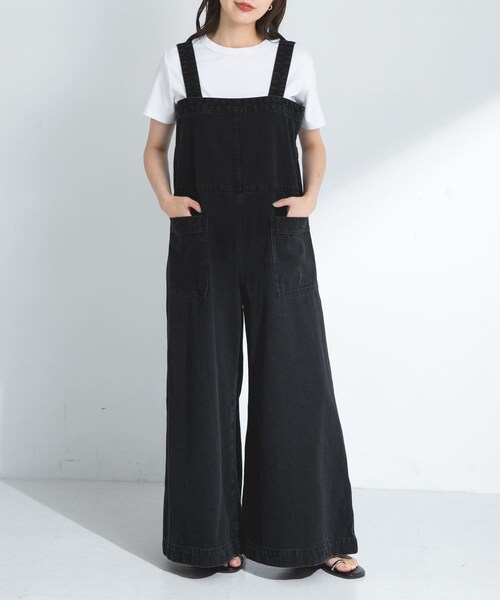 URBAN RESEARCH Sonny Label（アーバンリサーチサニーレーベル）の「NaokoTakayamaデニムオーバーオール（サロペット/オーバーオール・レディース・インディゴ/ブラック・36/38）」の18枚目の写真