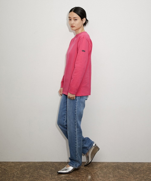 ADAM ET ROPE'（アダムエロペ）の「【公式サイト限定】【SAINT JAMES】SOLID（Tシャツ/カットソー・レディース・ブラック/オフホワイト/ピンク・1）」の10枚目の写真