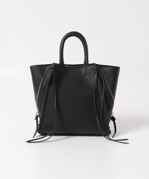 URBAN RESEARCH ROSSO（アーバンリサーチロッソ）の「サイドジップミニトート（ハンドバッグ・レディース・BLACK/GREIGE・-）」の4枚目の写真