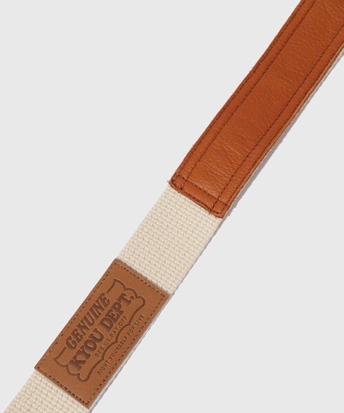ADAM ET ROPE'（アダムエロペ）の「【KYOU/キョウ】JUICE.01 Action Leather combi Belt（ベルト・メンズ・ブラック/キナリ/オリーブ・F）」の8枚目の写真