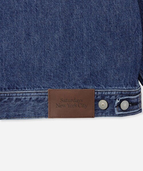 Saturdays NYC（サタデーズ ニューヨークシティ ）の「Antoine Coverall Jacket（デニムジャケット・レディース・ブラック/ブルー・L/M/S/XL）」の16枚目の写真
