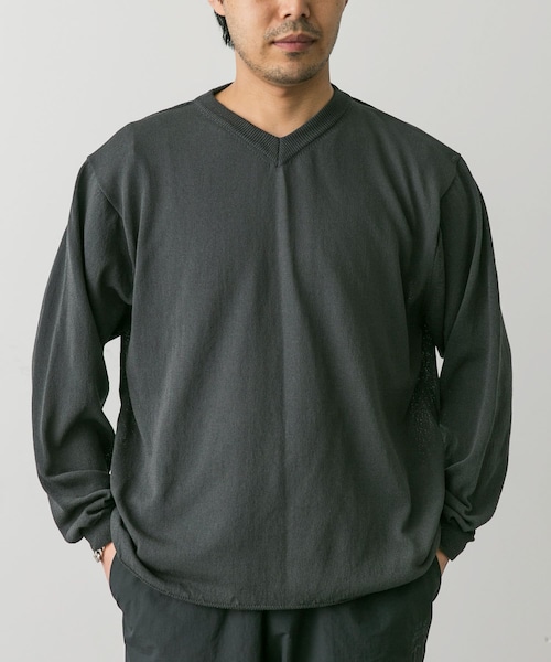 STILL BY HAND　V neck KNIT STILL BY HAND Shallow v-neck sweater