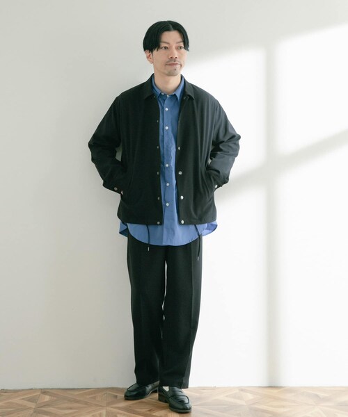 ITEMS URBANRESEARCH（アイテムズ アーバンリサーチ）の「TRワイドスラックス（その他パンツ・メンズ・BEG/L.GRY/BLK/BLU・M/L）」の8枚目の写真