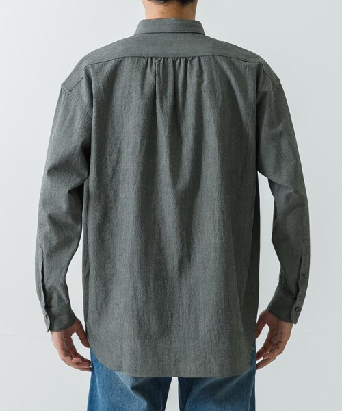 URBAN RESEARCH（アーバンリサーチ）の「new basic　ALBATROSS WOOL SHIRTS（シャツ/ブラウス・メンズ・GRAY/BROWN・M/L/XL）」の6枚目の写真