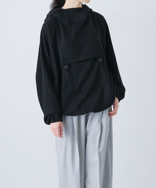 かぐれ（カグレ）の「HAVERSACK　バランサーミルドフーデットパーカー（パーカー・レディース・Black・2）」の2枚目の写真