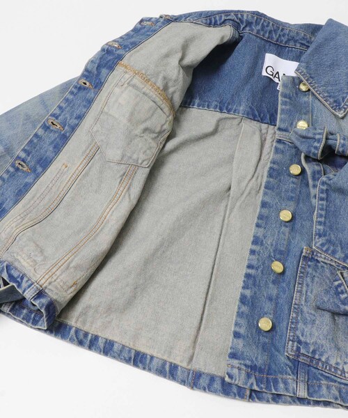 URBAN RESEARCH(アーバンリサーチ)の「GANNI TINT RIGID DENIM BOW JACKET(デニムジャケット・レディース・MID BLUE・36/38)」の5枚目の写真