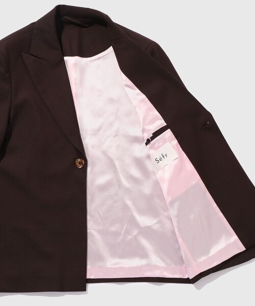 ADAM ET ROPE'（アダムエロペ）の「【Sefr/セファ】SEYDOU BLAZER（テーラードジャケット・メンズ・ブラック/ダークブラウン・M/S）」の13枚目の写真