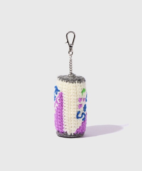 ADAM ET ROPE'（アダムエロペ）の「【RICE NINE TEN/ライス ナイン テン】HAND KNITTING SODA CAN KEY RING（キーホルダー・メンズ・パープル/オレンジ・F）」の4枚目の写真