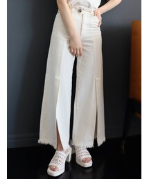 MURUA | フリンジスリットワイドパンツ(その他パンツ)