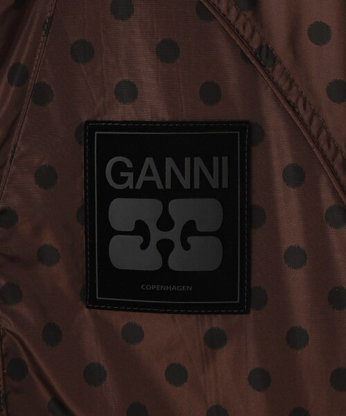 ADAM ET ROPE'（アダムエロペ）の「【GANNI（ガニー）】Printed Flyweight Nylon Jacket（ナイロンジャケット・レディース・ダークブラウン・S）」の10枚目の写真
