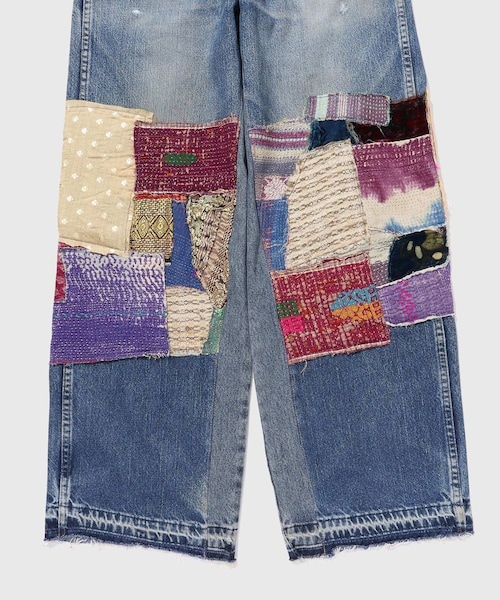 ADAM ET ROPE'（アダムエロペ）の「【Kartik Research/カルティック リサーチ】Manali Patchwork Jeans（デニムパンツ・メンズ・ブルー系・30/32）」の9枚目の写真