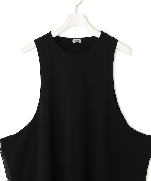 ADAM ET ROPE'(アダムエロペ)の「【TanC(タンク)】SIDE OPEN TANKTOP(タンクトップ・レディース・ブラック/ホワイト・F)」の5枚目の写真