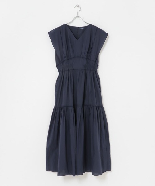 THE GOODLAND MARKET（ザグッドランドマーケット）の「FANAKA　ギャザードレス（ワンピース・レディース・NAVY/WHITE・Free）」の20枚目の写真