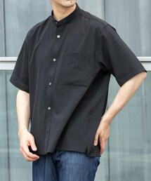 URBAN RESEARCH ROSSO | 『WEB限定』『XLサイズあり』『吸水速乾』Air Stretch バンドカラーシャツ(シャツ/ブラウス)