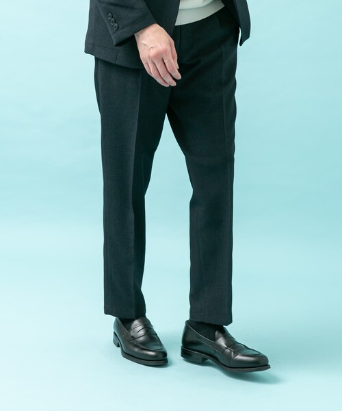 URBAN RESEARCH DOORS(アーバンリサーチドアーズ)の「LIFE STYLE TAILOR メランジストレッチパンツ(スラックス・メンズ・NAVY/GRAY/TAUPE・S/M/L/XL)」の4枚目の写真