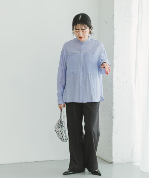 ITEMS URBANRESEARCH（アイテムズ アーバンリサーチ）の「リネンライクイージーワイドパンツ（その他パンツ・レディース・BRN/YEL/BLK/MOC・FREE）」の9枚目の写真