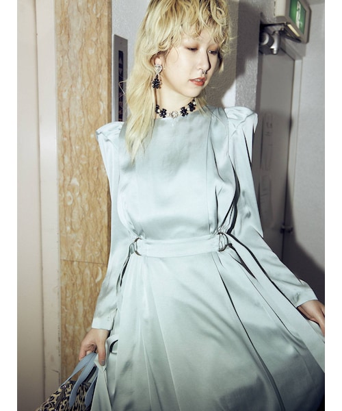 PAMEO POSE（パメオポーズ）の「Last Supper Dress（ワンピース・レディース・ブラック/ミントグリーン/ブラウン・F）」の3枚目の写真