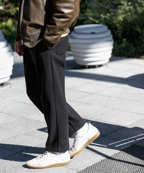 ITEMS URBANRESEARCH（アイテムズ アーバンリサーチ）の「ウールタッチ センタープレスパンツ（その他パンツ・メンズ・MOC/BLK/BRN・M/L）」の6枚目の写真