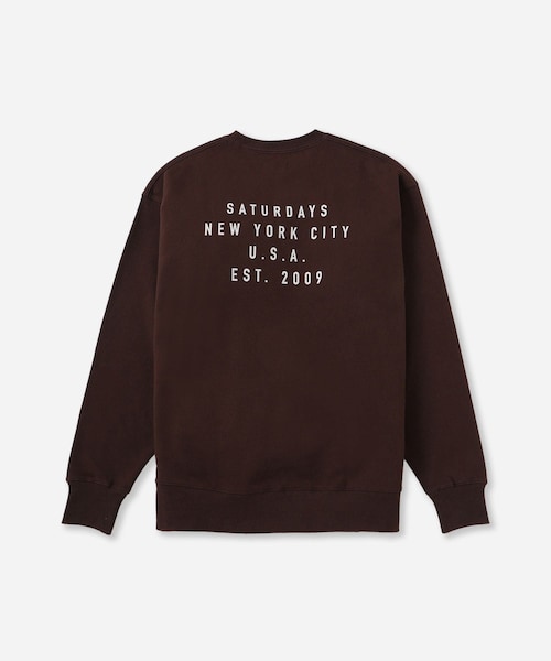 Saturdays NYC（サタデーズ ニューヨークシティ ）の「Bowery Established Crew Sweatshirt（スウェット・レディース・ブラック/ブラウン/グリーン・L/M/S）」の5枚目の写真