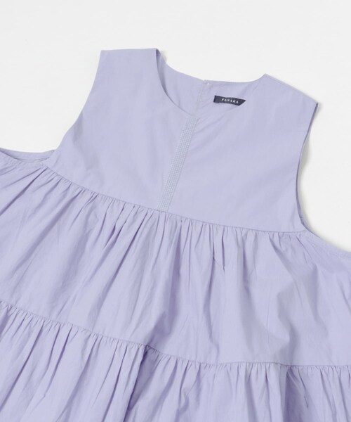 THE GOODLAND MARKET（ザグッドランドマーケット）の「FANAKA　Poplin tiered blouse（シャツ/ブラウス・レディース・024BLU/BLACK/58BRN・FREE）」の22枚目の写真