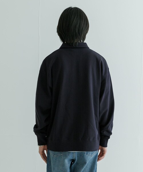 URBAN RESEARCH（アーバンリサーチ）の「ハーフZIPプルオーバー（スウェット・メンズ・NAVY/KHAKI・M/L）」の20枚目の写真