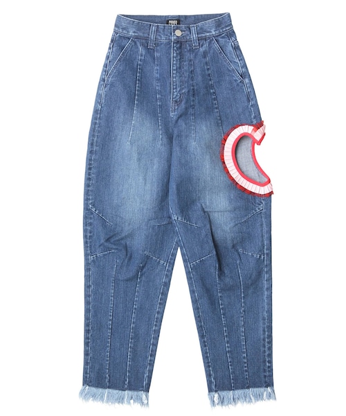 【数量限定】 PAMEO POSE（パメオポーズ）の「Heart Window Denim PT（デニム パンツ