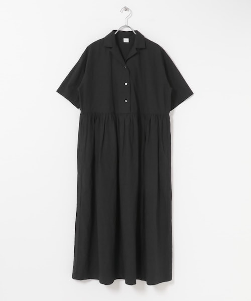かぐれ（カグレ）の「オープンカラーシャツワンピース（ワンピース・レディース・NAVY/BLACK・Free）」の11枚目の写真